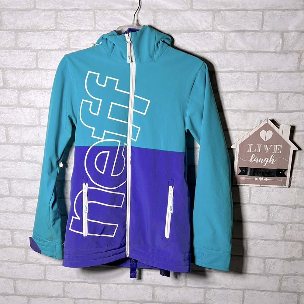 Neff Daily Soft Shell Colorblock Winter Jacket Si… - image 1